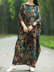 Belle robe caftan botanique