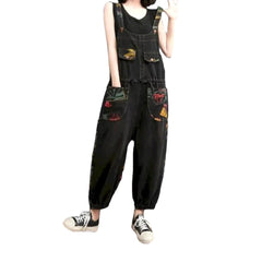 Y2k baggy women's jeans jumpsuit