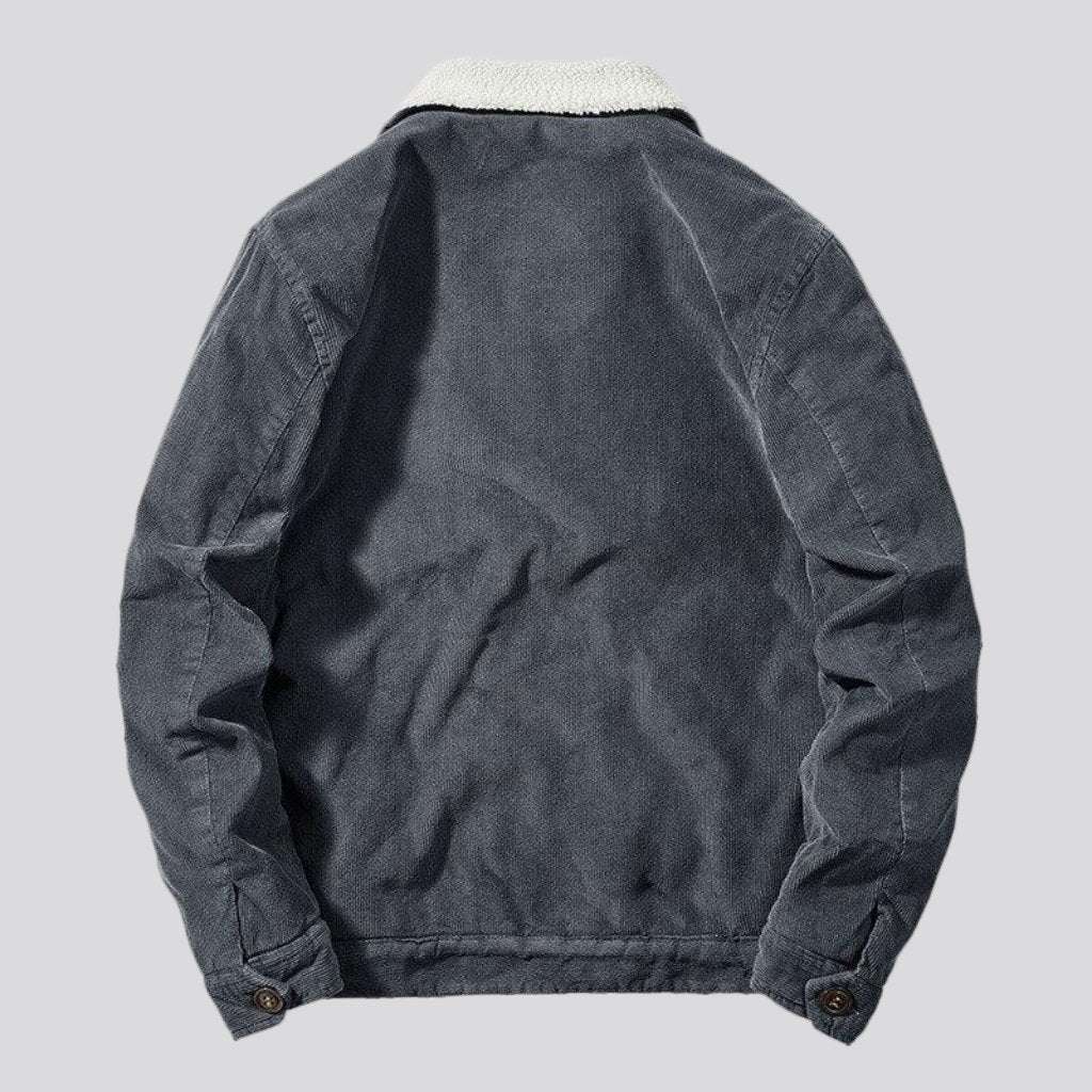 Veste en jean régulière pour homme Y2K