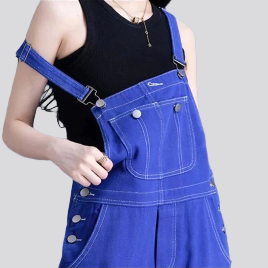 Y2k Baggy Denim Jumpsuit für Damen