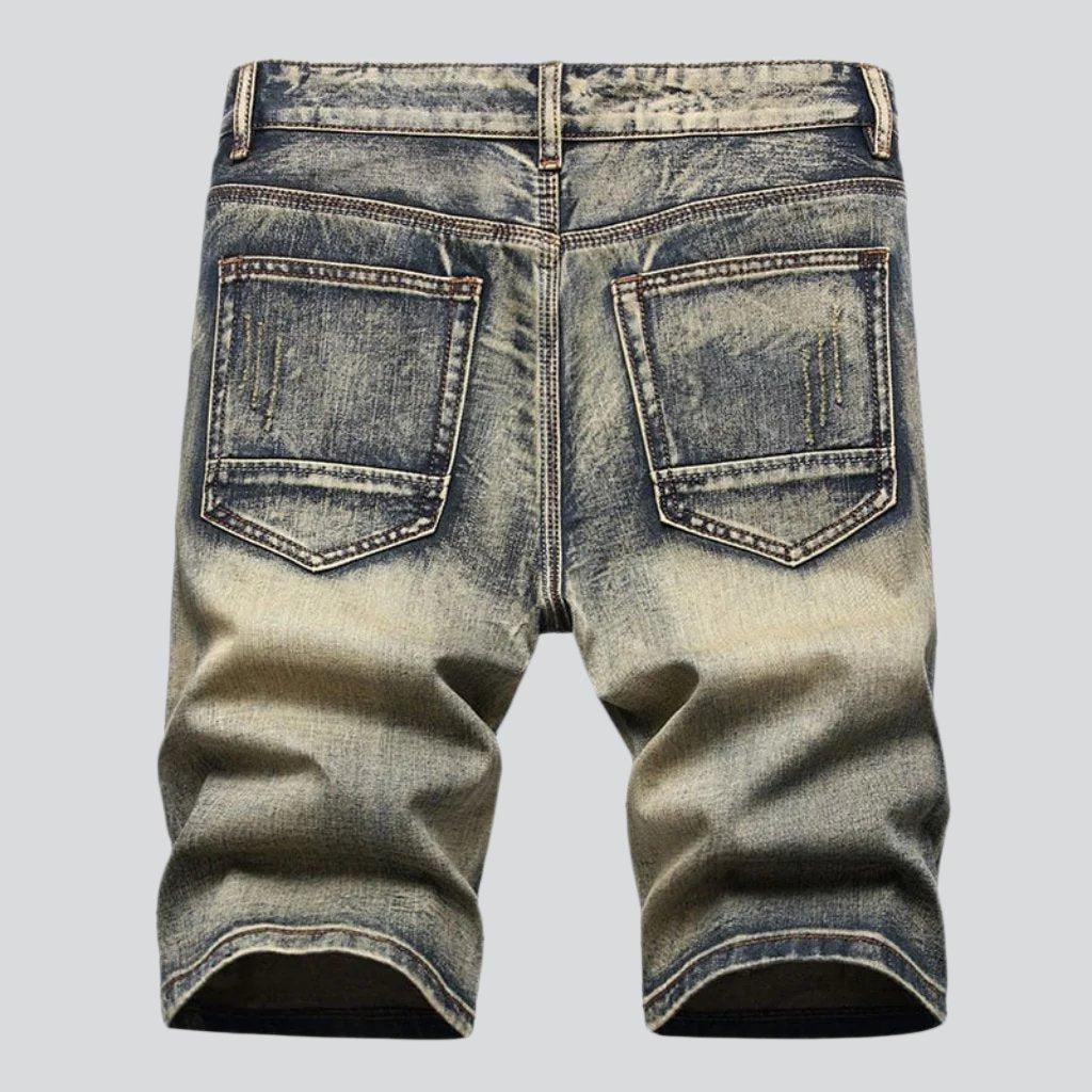 Gelbstichige Jeansshorts für Herren