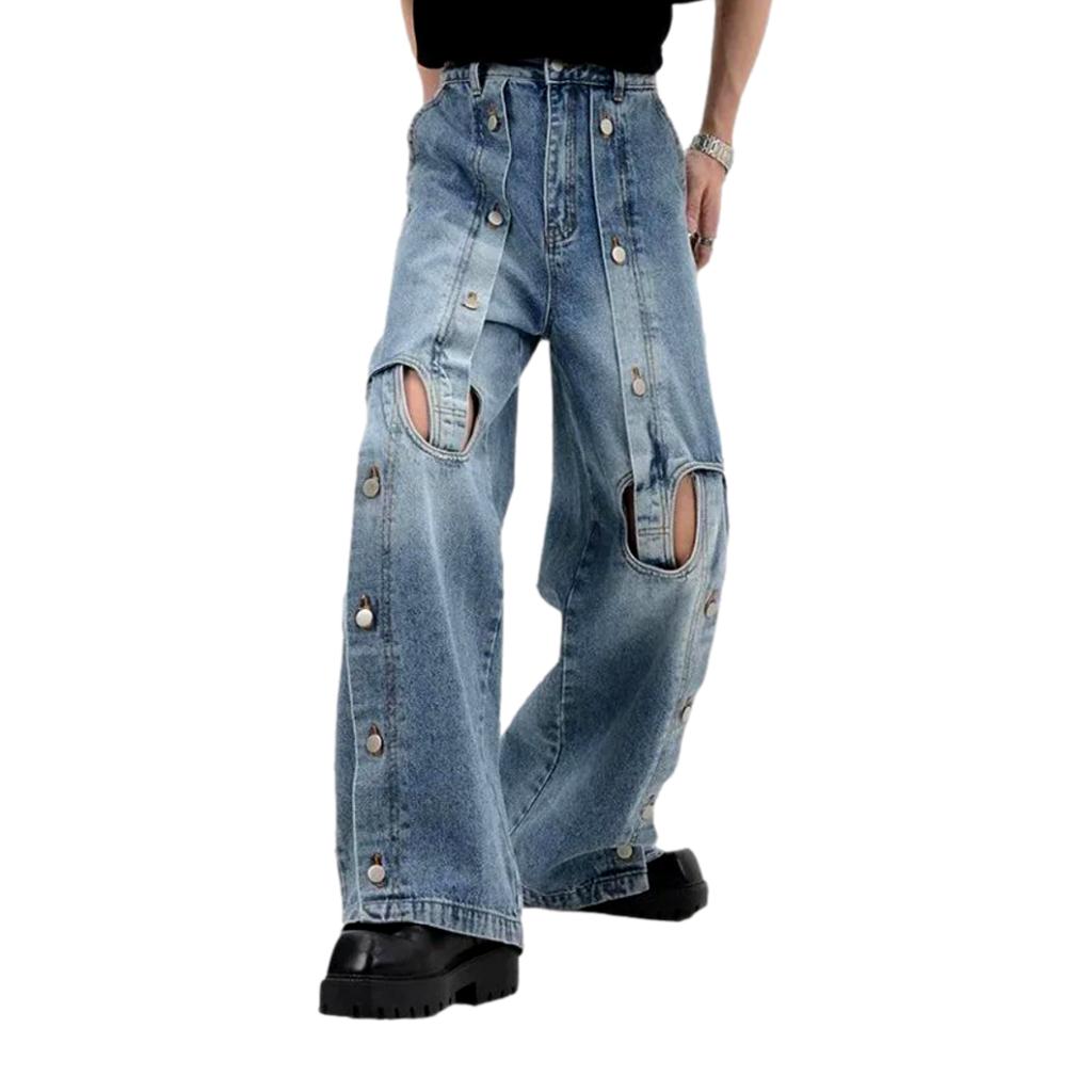 Y2k mid-waist jeans for men