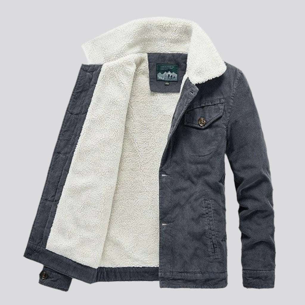 Veste en jean régulière pour homme Y2K