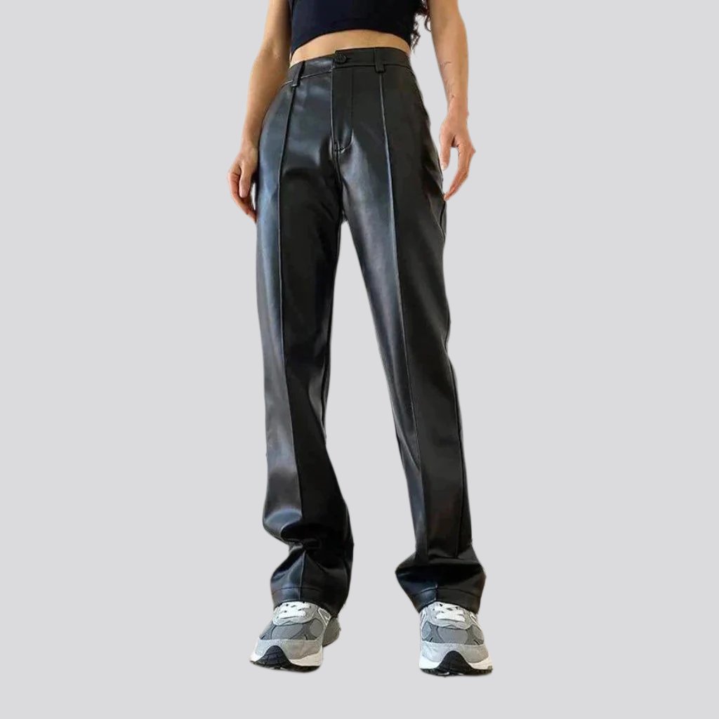 Y2k black jean pants for ladies