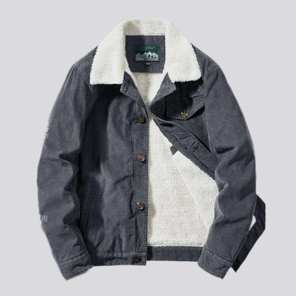 Veste en jean régulière pour homme Y2K