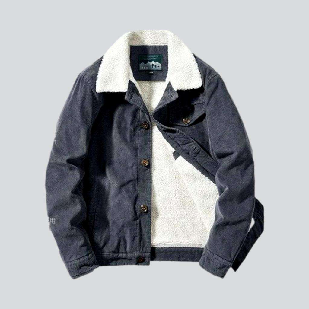 Veste en jean régulière pour homme Y2K