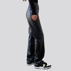 Schwarze Y2k-Jeanshose für Damen