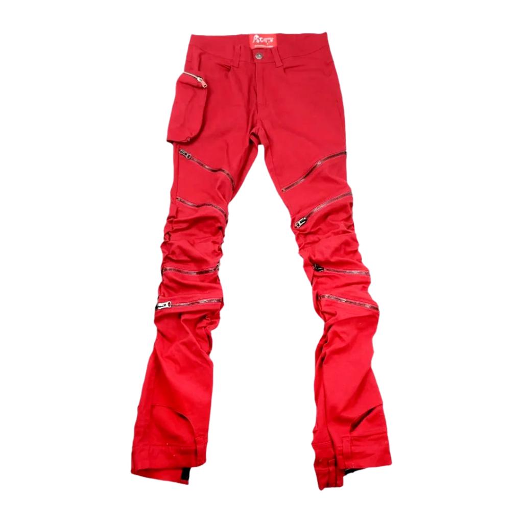 Zippered men's fashion jeans