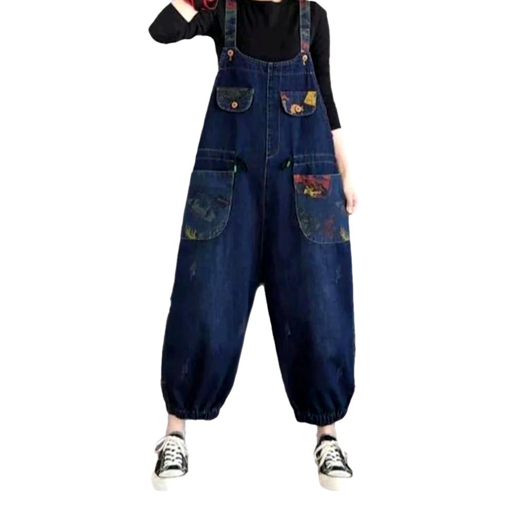 Y2k baggy women's jeans jumpsuit