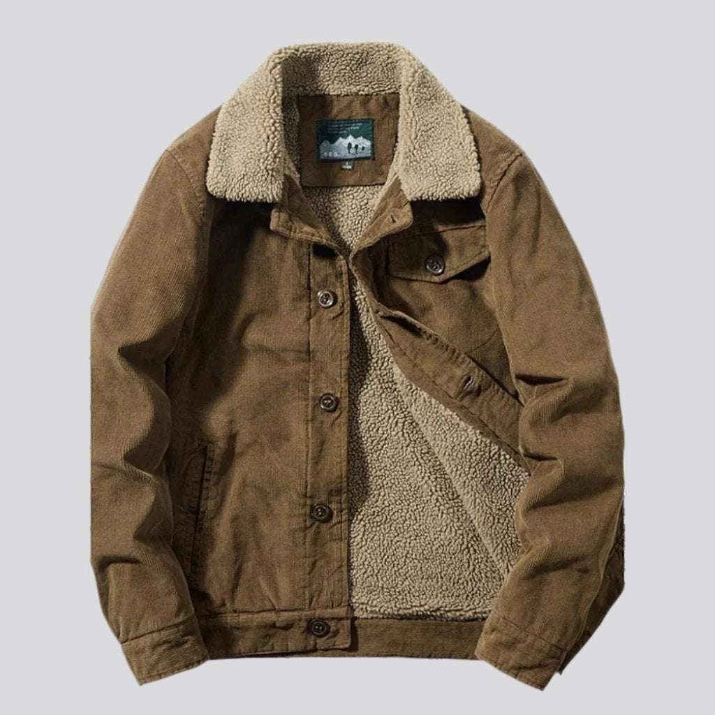 Veste en jean régulière pour homme Y2K