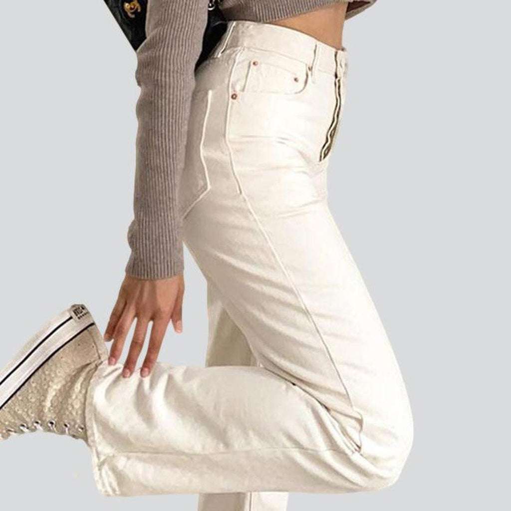 White straight women's jeans