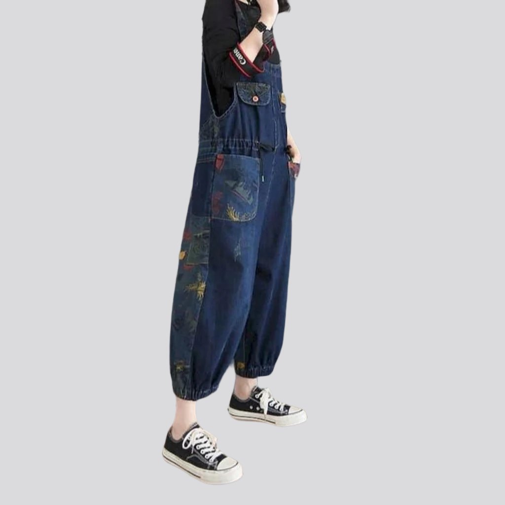 Y2k baggy women's jeans jumpsuit