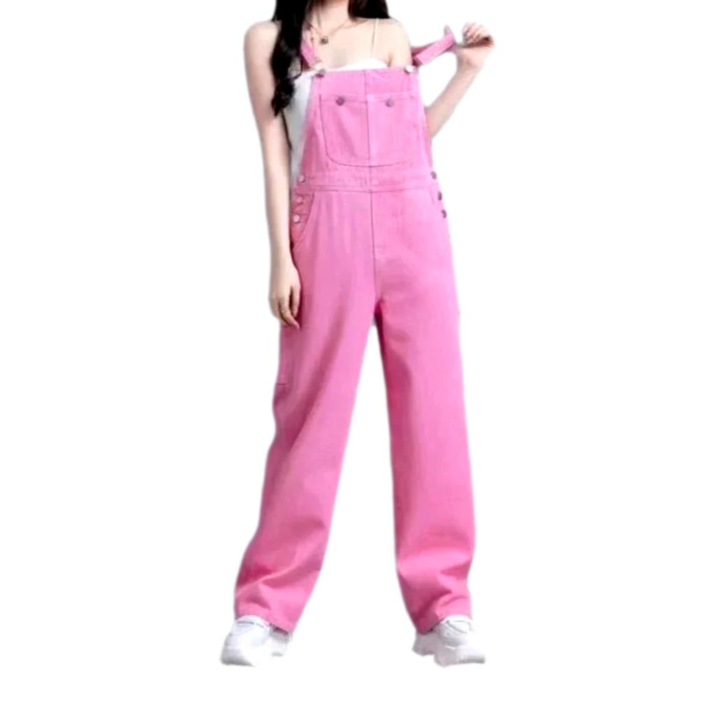 Y2k baggy denim jumpsuit for ladies