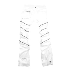 Zippered men's fashion jeans