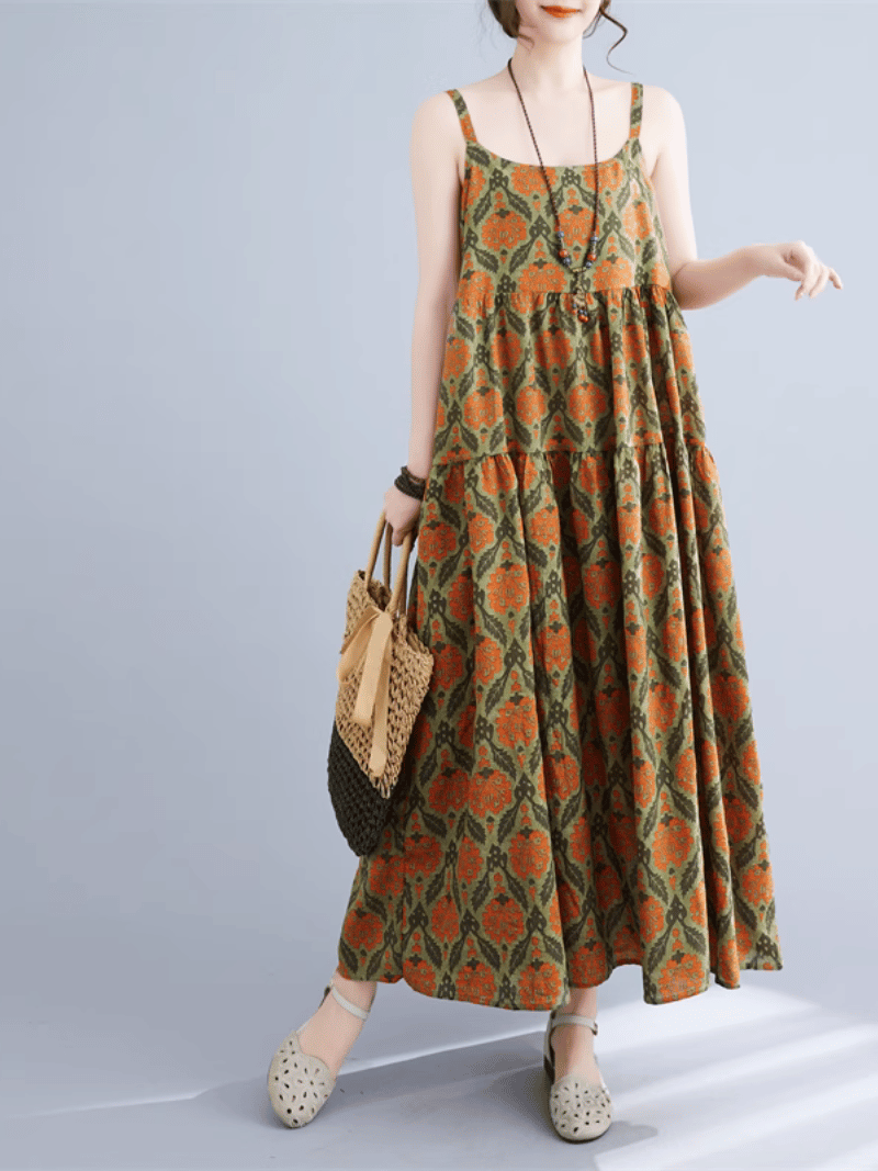 Beauty of Nature Floral A-line Dress