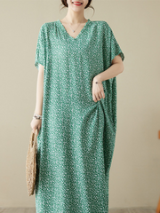 The Lost Heart Cotton V-neck Kaftan Dress