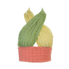 Débardeur court en tricot à col licou croisé Candy Panel - Multicolore