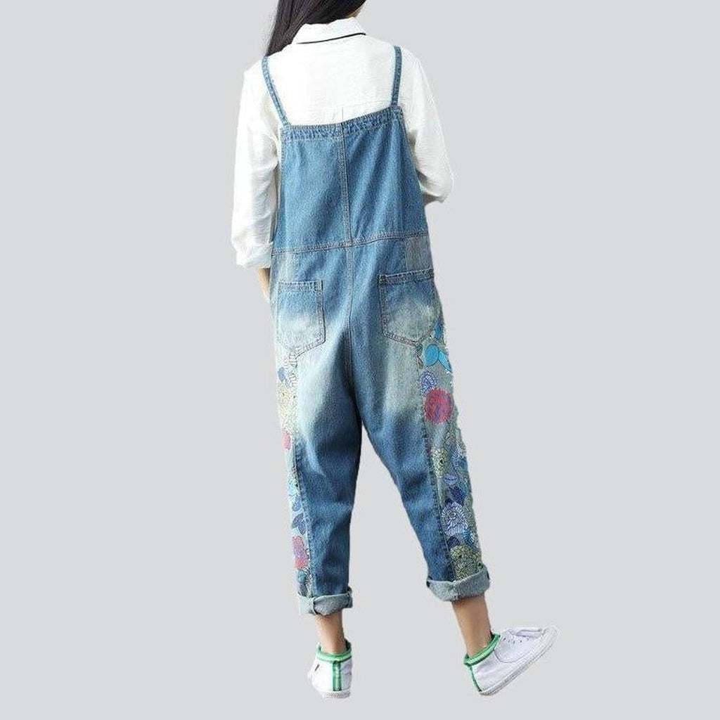 Damen Overall mit Blumenmuster