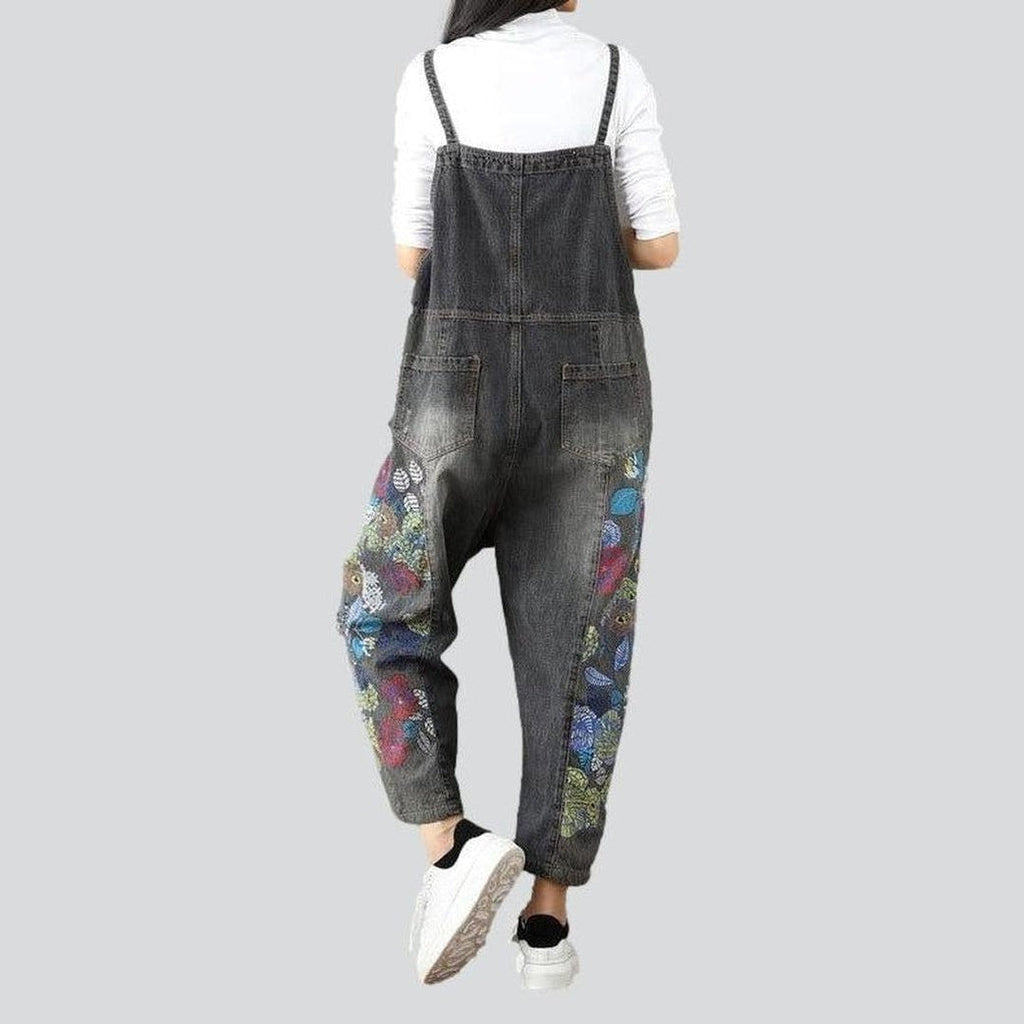 Damen Overall mit Blumenmuster